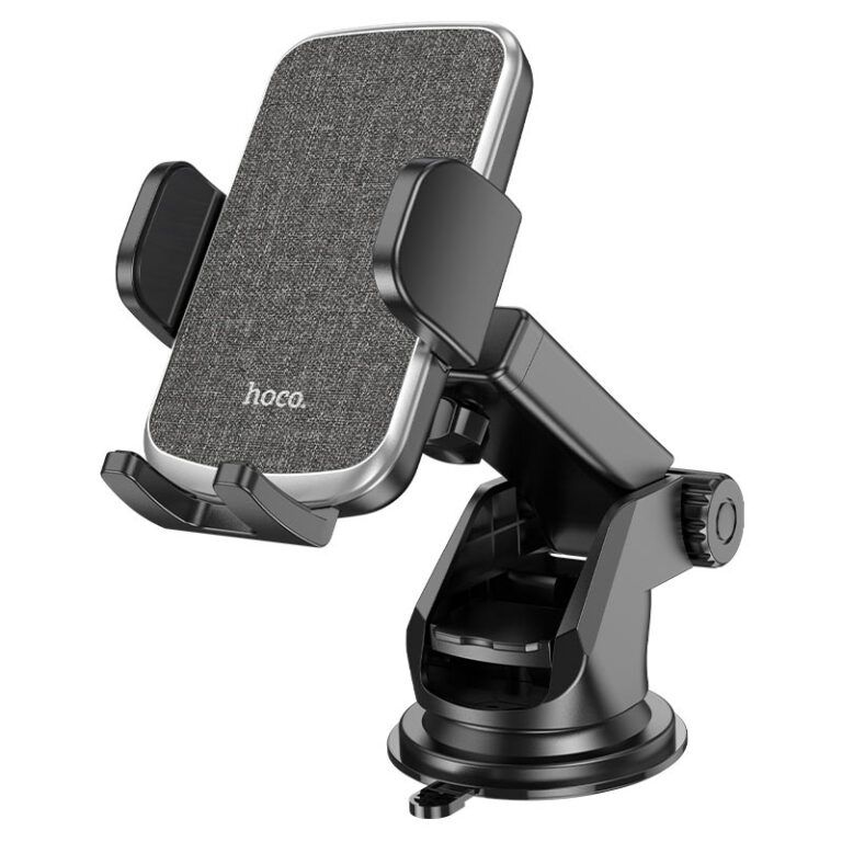 Автотримач для телефона HOCO CA95 Polaris push-type telescopic suction cup car holder Black