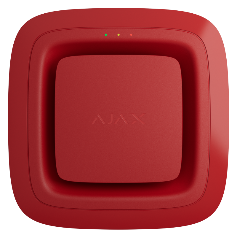 Бездротовий адресний пожежний оповіщувач звуковий Ajax EN54 FireProtect (Sounder) Jeweller Red (118604.278.RD1)