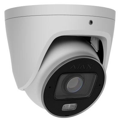 Дротова IP-камера відеоспостереження Ajax TurretCam HLVF (5 Mp) White (126281.197.WH1)
