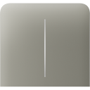 Бічна кнопка для двоклавішного вимикача Ajax SideButton (2-gang) vertical Olive