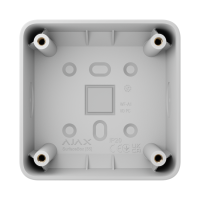 Коробка для зовнішнього монтажу Ajax SurfaceBox для пристрою LightSwitch чи Outlet White (107589.293.WH)