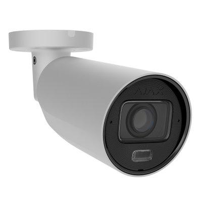 Дротова IP-камера відеоспостереження Ajax BulletCam HLVF (5 Mp) White (126277.217.WH1)