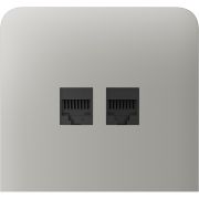Бічна панель для вбудованої інтернет-розетки Ajax SideCover (LAN) vertical Oyster (126225.319.OY)