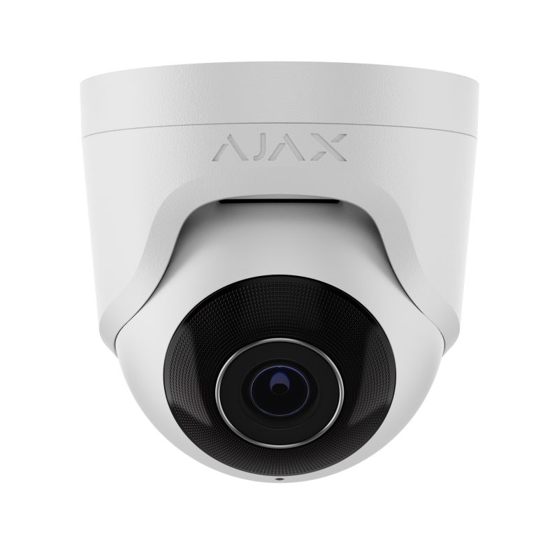 Дротова охоронна IP-камера Ajax TurretCam (8 Mp/2.8 mm) White