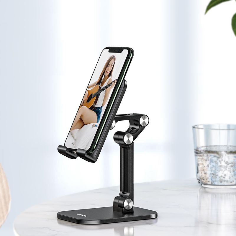 Тримач для телефона HOCO PH34 Excelente double folding desktop stand Black