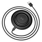 Бездротовий зарядний пристрій BOROFONE BQ40 Crown desktop wireless fast charger Black