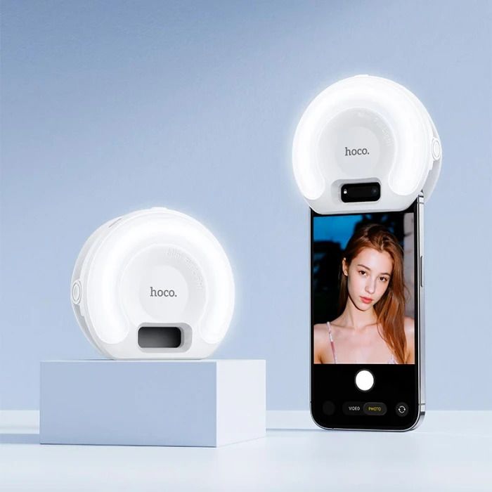 Лампа на телефон HOCO K160 Olas fill light White