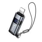 Перехідник HOCO UA36B C male to USB female OTG transparent adapter Black