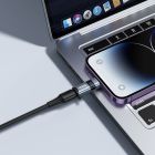 Перехідник HOCO UA36B C male to USB female OTG transparent adapter Black