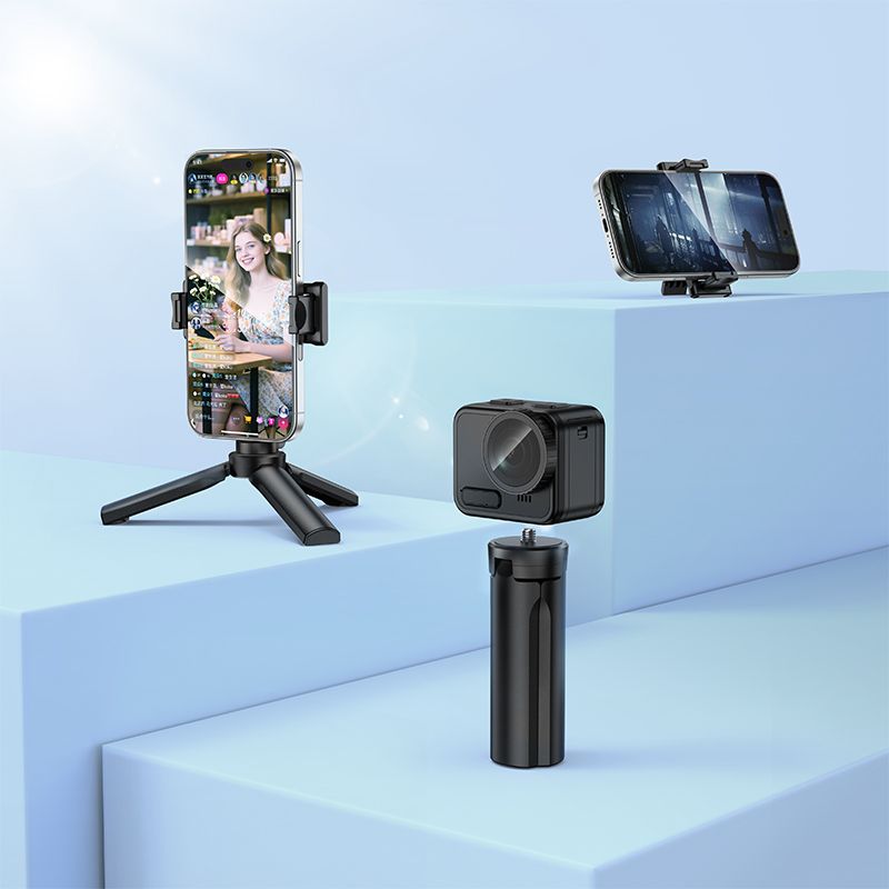 Штатив HOCO K100 Prestigio mini tripod Black