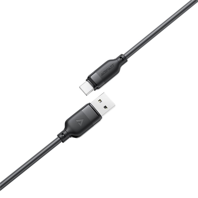 Кабель ACEFAST C16-04, USB to Type-C, 3A, 1.2m ,TPE, TPU connectors, Black