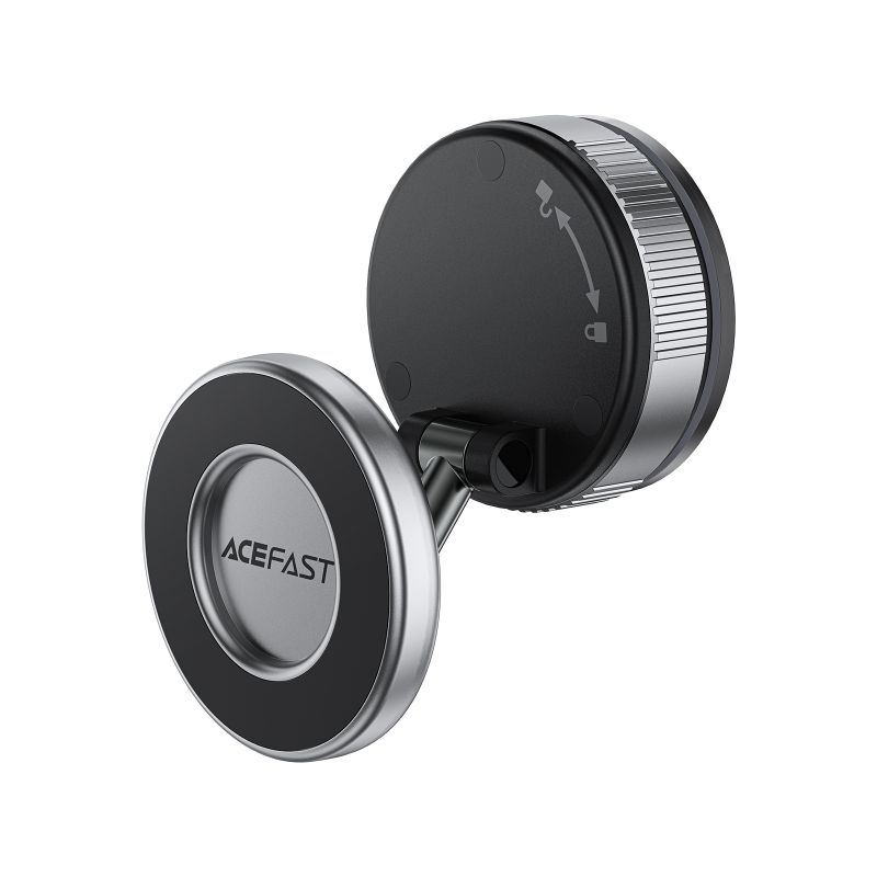 Автотримач для телефона ACEFAST E28 manual suction cup magnetic Phone holder, Metal Gray