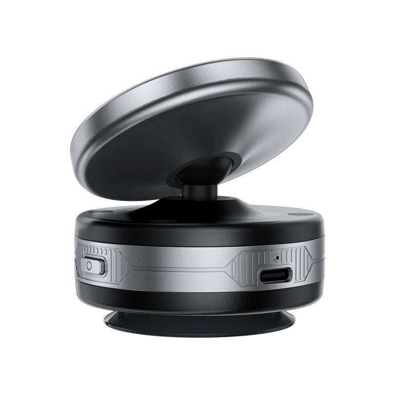 Автотримач для телефона з БЗП ACEFAST E29 electric Suction cup magnetic wireless charging holder Metal Gray