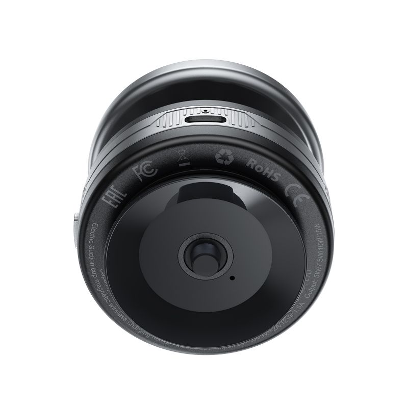 Автотримач для телефона з БЗП ACEFAST E29 electric Suction cup magnetic wireless charging holder Metal Gray