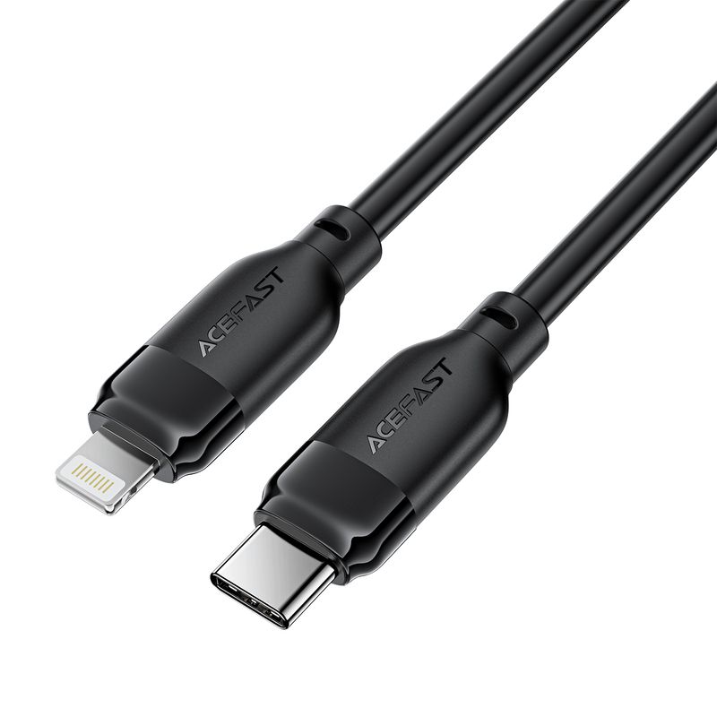 Кабель ACEFAST C16-05, USB to iP, 30W, 2m,TPU, TPU connectors, Black