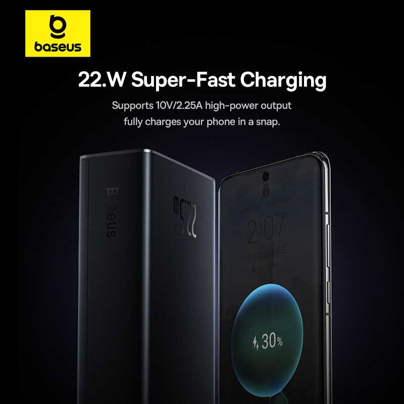 Зовнішній акумулятор Baseus EnerFill FP41 Power Bank 30000mAh 22.5W Cosmic Black