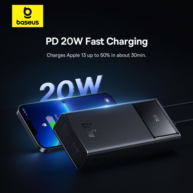 Зовнішній акумулятор Baseus EnerFill FP41 Power Bank 30000mAh 22.5W Cosmic Black