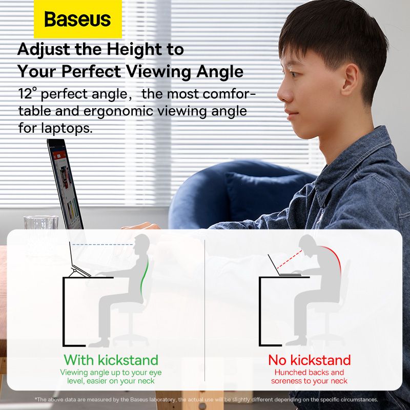 Підставка для ноутбука Baseus Slim Laptop Kickstand （2pcs）Silver