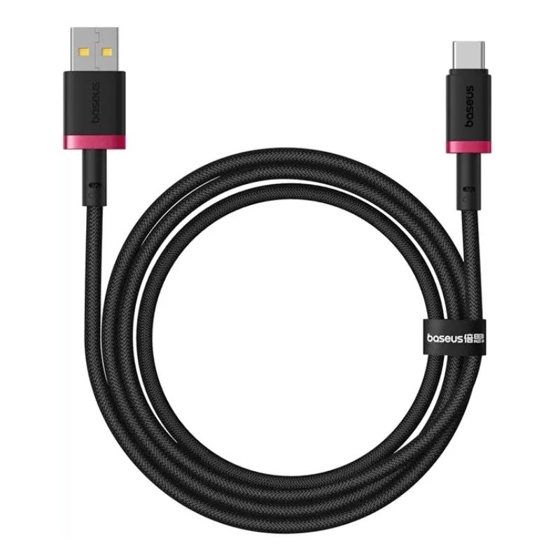 Кабель Baseus Dura Series Fast Charging Cable USB to Type-C 60W 2m Red+Black