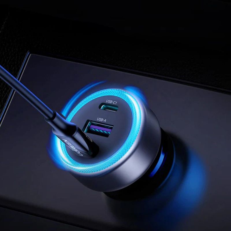 Автомобільний зарядний пристрій UGREEN EC307 30W 3-Port Fast Car Charger