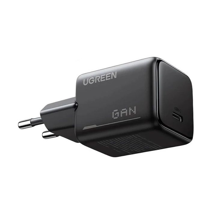 Мережевий зарядний пристрій з кабелем UGREEN X517 25W USB-C GaN Fast Charger Set EU+1M CC Cable black