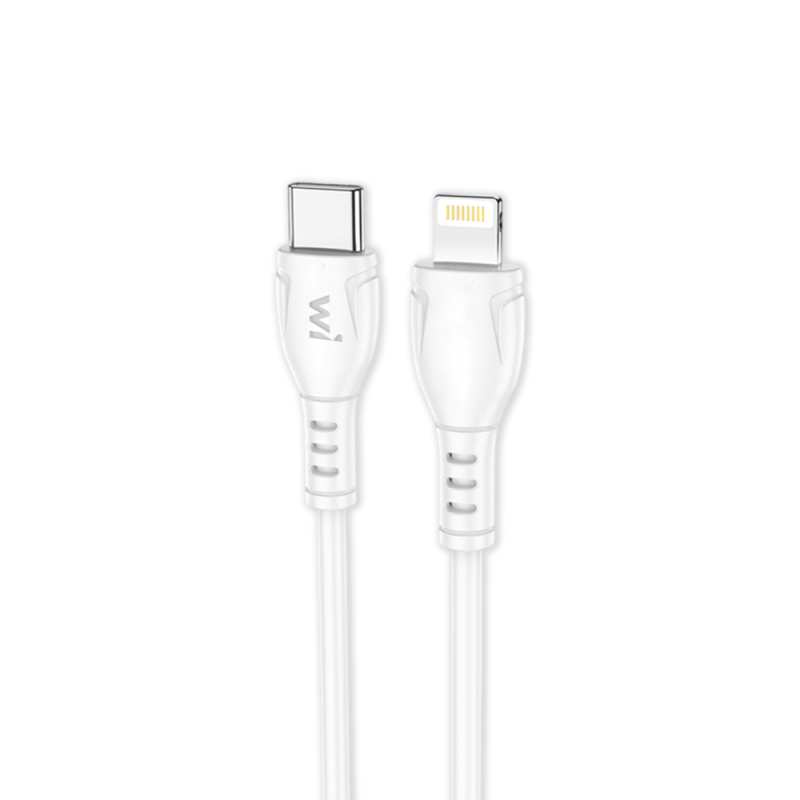 Кабель Wibrand Boa PD PVC charging data cable iP 1m White