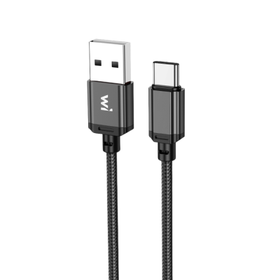 Кабель Wibrand Cobra nylon charging data cable for Type-C 1m Black