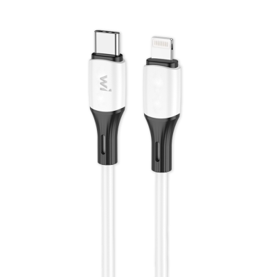 Кабель Wibrand Mamba iP PD silicone charging data cable 1m White