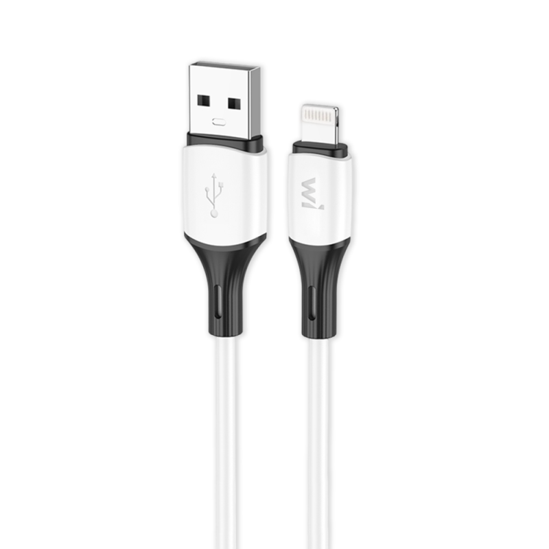 Кабель Wibrand Mamba iP silicone charging data cable 1m White