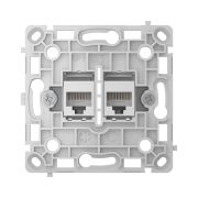 Механізм розетки Ajax OutletCore (LAN) Vertical White (126186.165.WH)