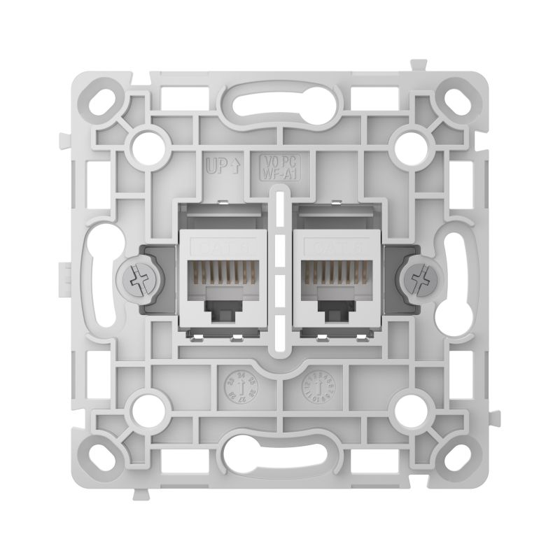 Механізм розетки Ajax OutletCore (LAN) Vertical White (126186.165.WH)