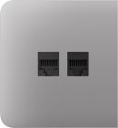 Бічна панель для вбудованої інтернет-розетки Ajax SideCover (LAN) Fog (126216.319.FG)