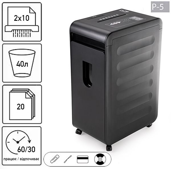 Знищувач документів JINPEX MR-4020MD (2Х10)