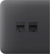 Бічна панель для вбудованої інтернет-розетки Ajax SideCover (LAN) Graphite (126215.319.GP)
