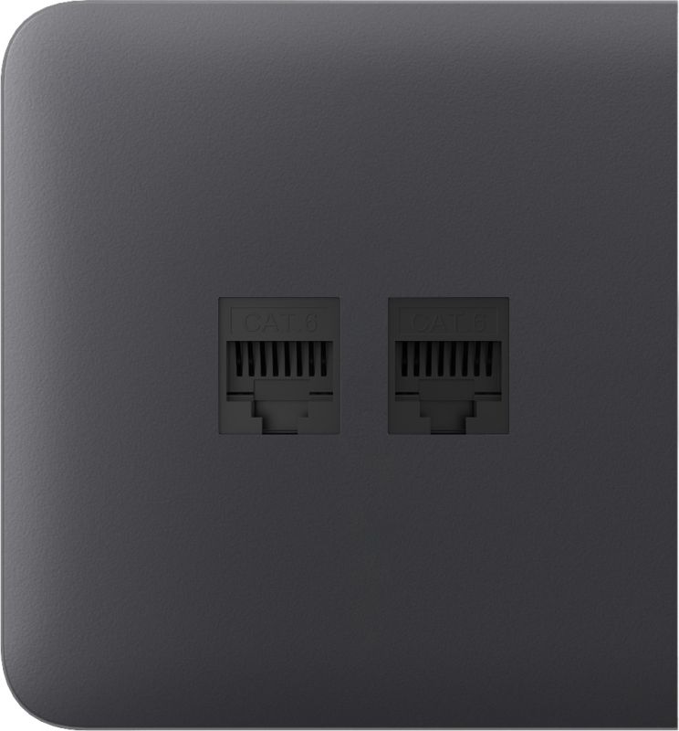 Бічна панель для вбудованої інтернет-розетки Ajax SideCover (LAN) Graphite (126215.319.GP)