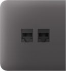 Бічна панель для вбудованої інтернет-розетки Ajax SideCover (LAN) Grey (126214.319.GR)
