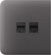 Бічна панель для вбудованої інтернет-розетки Ajax SideCover (LAN) Grey (126214.319.GR)