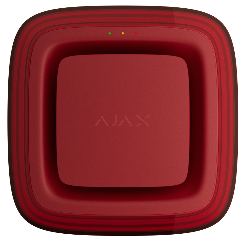 Бездротовий адресний пожежний оповіщувач світловий Ajax EN54 FireProtect (VAD) "ВИХІД" Red (161312.277.RD1)