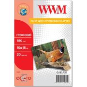 Фотопапір WWM 10x15 (G180.F20)