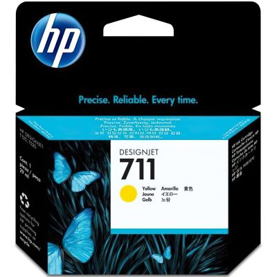 Картридж HP DJ No.711 DesignJet 120/520 Yellow (CZ132A)