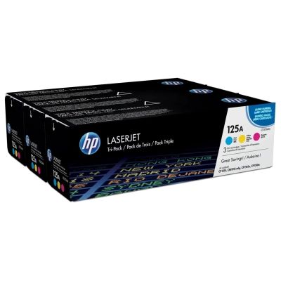 Картридж HP CLJ  125A CMY Tri-Pack CP1215/ CP1515 (CB541/542/543) (CF373AM)