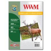 Фотопапір WWM A3 (SG260.A3.20)