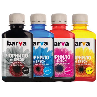 Чорнило Barva Epson 112, 4x180 мл (E112-180-MP)
