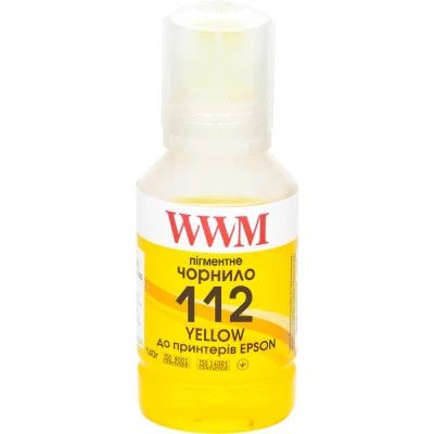 Чорнило WWM Epson L11160/6490 №112 140г Yellow pigmented (E112YP)