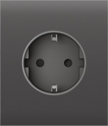 Центральна панель для вбудованої розетки Ajax СenterCover (basic) Grey