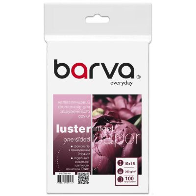 Фотопапір Barva 10x15, 260 g/m2, Everyday, semi-glossy, 100c (IP-LE260-401)