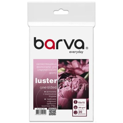 Фотопапір Barva 10x15, 260 g/m2, Everyday, semi-glossy, 20c (IP-LE260-399)