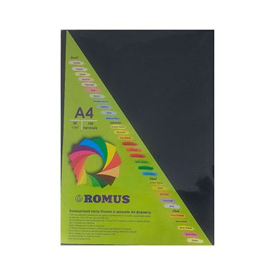 Папір Romus A4 160 г/м2 100c, black (R50447)