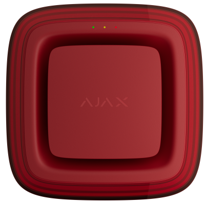 Бездротовий адресний пожежний оповіщувач світлозвуковий Ajax EN54 FireProtect (Sounder/VAD) "ПОЖЕЖА" Red (161309.279.RD1)