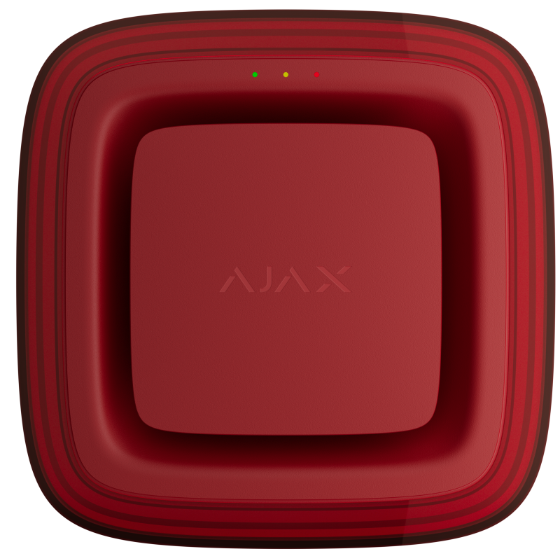 Бездротовий адресний пожежний оповіщувач світлозвуковий Ajax EN54 FireProtect (Sounder/VAD) "ПОЖЕЖА" Red (161309.279.RD1)